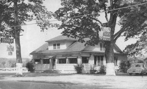 Madison NY Quack's Diner in 1954 Postcard