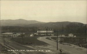 Canaan NH View of Inn 29A c1915 Real Photo Postcard