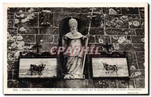 Old Postcard Carnoc Saint Cornely Cornely and Steers is the Protector of