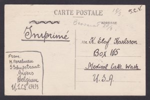 BELGIUM, Postcard, Antwerp City, Gare Centrale