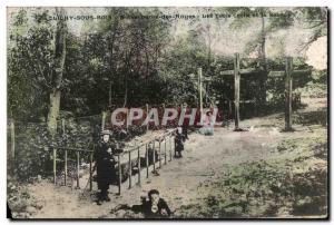 Old Postcard Clichy sous Bois D N Chapel of Angels The three crosses and the ...