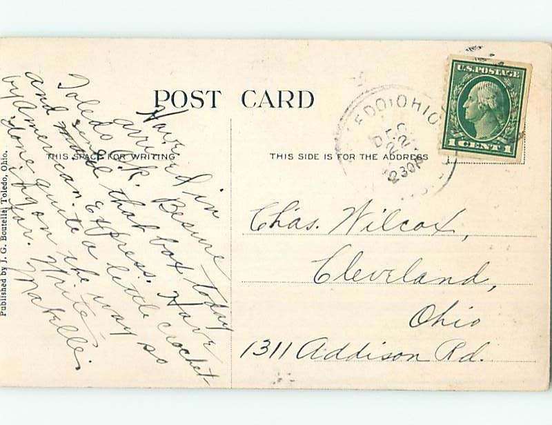 Divided-Back POSTCARD FROM Toledo Ohio OH HM6548