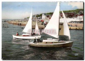 Modern Postcard Deauville Sailing Yacht