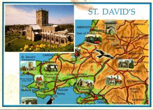 Wales Pembrokeshire St David's With Map 2000