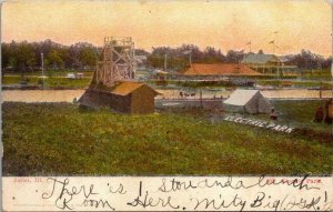 1910 JOLIET ILLINOIS ELECTRIC PARK*CURT TEICH ANTIQUE POSTCARD