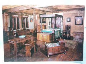 Tudor Bedroom Christchurch Mansion Ipswich Suffolk  Vintage Postcard