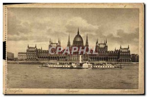 Old Postcard Budapest Boat