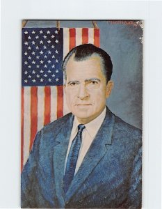 Postcard Richard M. Nixon, 37th U. S. President By Morris Katz