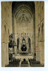 460674 SWEDEN Upsala cathedral interior Vintage postcard