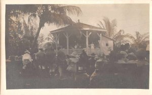 St Johns Florida ? Orange Park? Gazebo Scene Real Photo Postcard AA6141