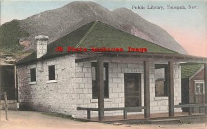 NV, Tonopah, Nevada, Public Library Building, Newman Post Card No 132/28