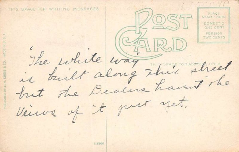 Jefferson City Missouri High Street, Dry Goods Store, Color Lithograph PC U6864