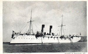 Imperial Russian Navy Battleship Yenisey c1900s Postcard