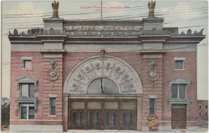 Maine Me Postcard c1910 LEWISTON Empire Theatre Building Matinee