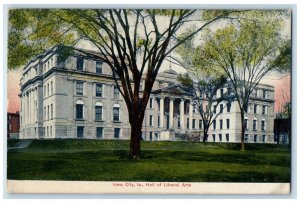 Hall Of Liberal Arts Building Panoramic View Iowa City IA Antique Postcard 