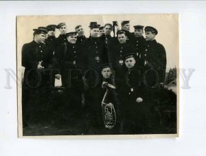 3052035 RUSSIAN NAVAL musicians group Old photo