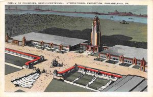 Founders Forum Sesquicentennial Exposition Philadelphia PA postcard