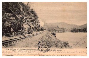 Postcard ROAD SCENE Lock Haven Pennsylvania PA AP7670