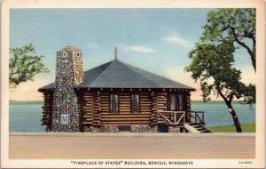 Fireplace of States Building, Bemidji, Minnesota