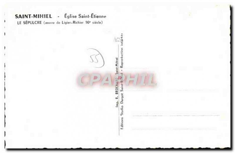 Modern Postcard Saint Mihiel The Sepulcher Church of Saint Etienne