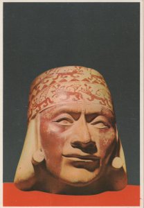 Peru Antique Portrait Primitive Art Vase Monicha Culture 400 DC Postcard