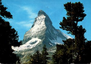 Switzerland Valais Matterhorn Mountain 1967