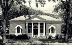 Real Photo, Public Library in Kennebunk, Maine