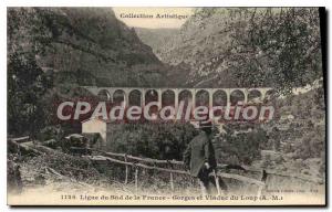 Postcard Old Line South of France Viaduct and Gorges du Loup