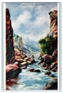 C.1900-07 Gateway To Boulder Canon, Colorado. Postcard P154E