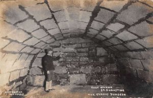 St Augustine Florida Fort Marion Famous Dungeon Real Photo Postcard AA28866