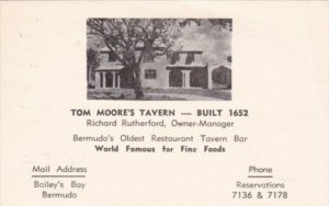 Bermuda Tom Moore's Tavern