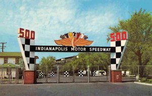 Indianapolis 500 Motor Speedway Racing Entrace Gate Indiana postcard