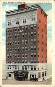 Savannah Georgia GA Hotel Whitney Vintage Postcard