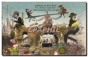 Old Postcard Nice Carnival XLIV Char Feast Cougourdouns