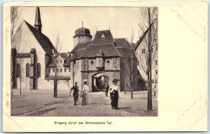 M-45443 Entrance Through the Grimmaische Tor Leipzig Germany