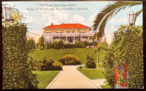 Vintage Postcard 1922 Home of Will Rogers, Beverly Hills, California (CA)