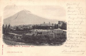 Peru 1908 Vulcan Misti b Arequipa vintage postcard B949