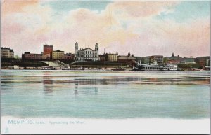 Memphis Approaching the Wharf Tennessee Vintage Postcard C072