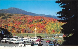 Mt. Washington New Hampshire 1970s Postcard Stage Fleet Auto Road Base 