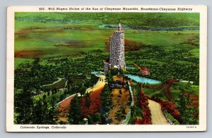 Will Rogers Shrine At Cheyenne Mountain Colorado Springs Vintage Posted 1947