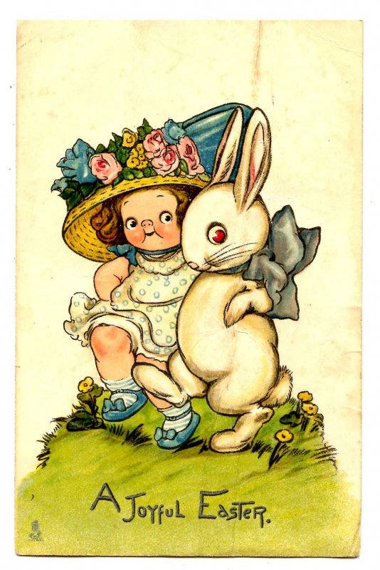 Greeting - Easter. Artist: Wiederseim. Tuck Series 1002  (damaged)