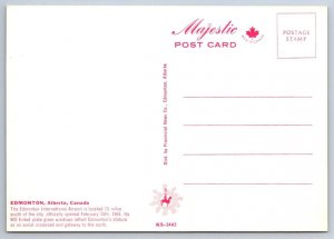 Edmonton International Airport, Alberta, Chrome Postcard