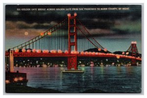 Golden Gate Bridge Across Golden Gate From San Francisco To Marin County PC