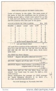 HA5GP, Hungary, HRD Hungarian Rummy Diploma, 1980s