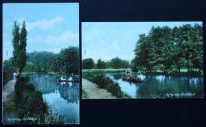 Surrey 2 x GUILDFORD On The Way c1906 Postcard by Frith