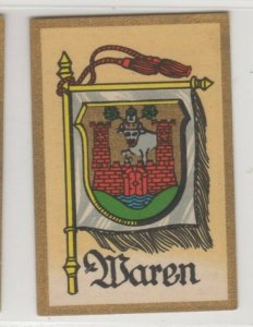 Germany- Kosmos Cigarette Trade Card Town Flag & Crest - Waren Series B No 92