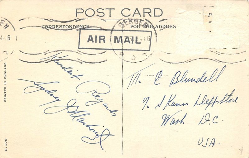 RMS Caronia Cruise Ship Liner Cunard Lines 1950s postcard