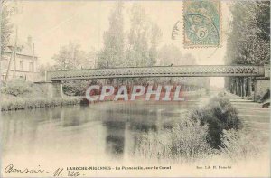 Old Postcard Laroche Migennes Gateway on Canal