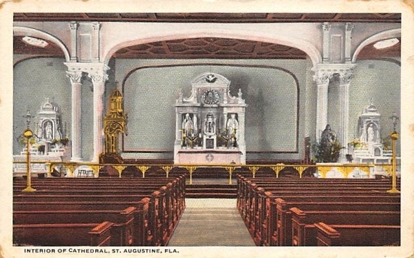 Interior of Cathedral St Augustine, Florida