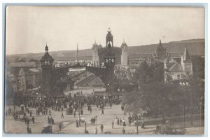 c1910's Czech Republic Vystaviste Praha Prague Antique RPPC Photo Postcard